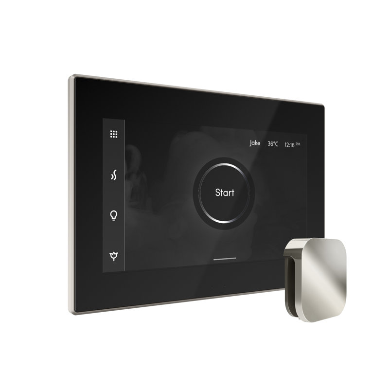 XDream Steam Shower Control Package with iSteamX Control and Linear Steamhead , Polished Nickel