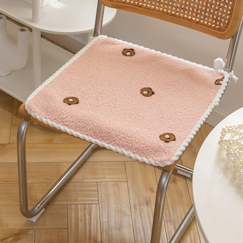 Gracie Oaks - Coussin de chaise, Rose