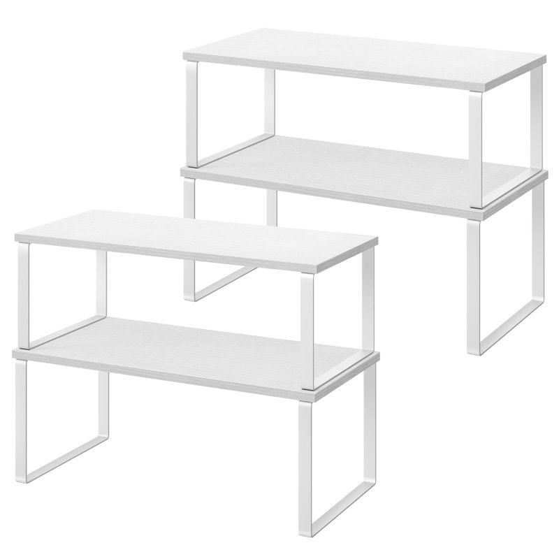 Étagère de rangement pour armoire, L 15,6 po, Blanc nuage / blanc neige