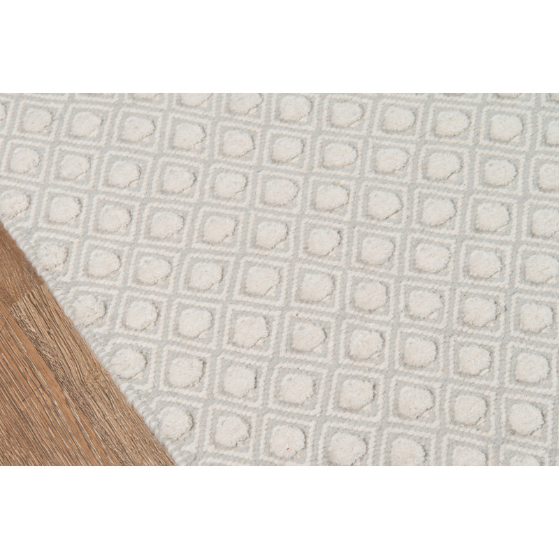 Langdon Wool Geometric Area Rug in Gray, Rectangle 8'6" x 11'6"