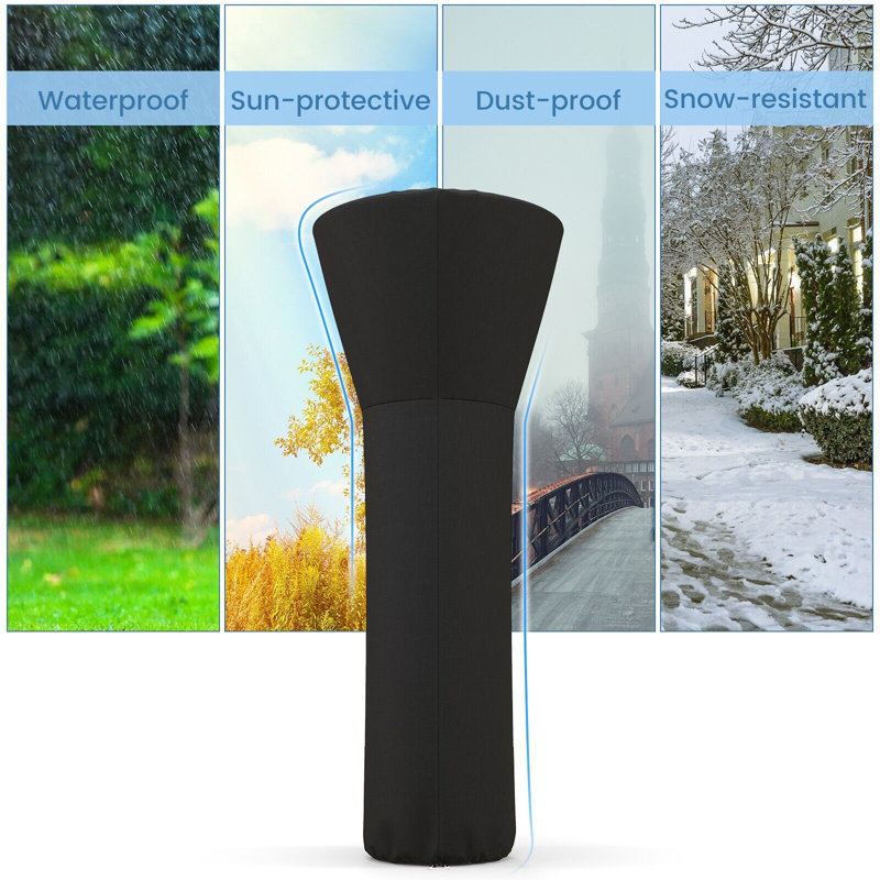 Cassundra Outdoor Patio Heater Cover, Black