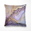 Coussin décoratif Paysages - Pierres géodes dorées et violettes Rivière II-135800108