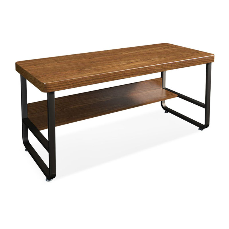 Bureau en bois massif de style américain avec rangement, H 29,53 po x l 70,87 po x P 31,5 po