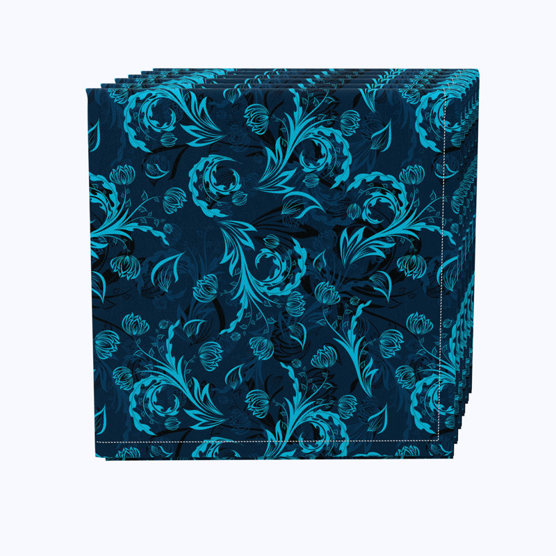 Canina 100% Cotton Floral Square Napkin