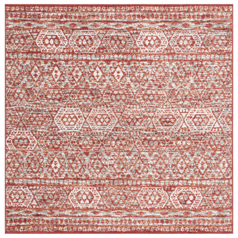 Pyramid Performance Southwestern Rug, Square 6'7"