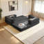 Canapé-lit modulaire convertible 2-en-1 avec matelas en mousse viscoélastique - aucun assemblage requis, canapé-lit peu encombrant pour salon, chambre à coucher, studio-1964086033