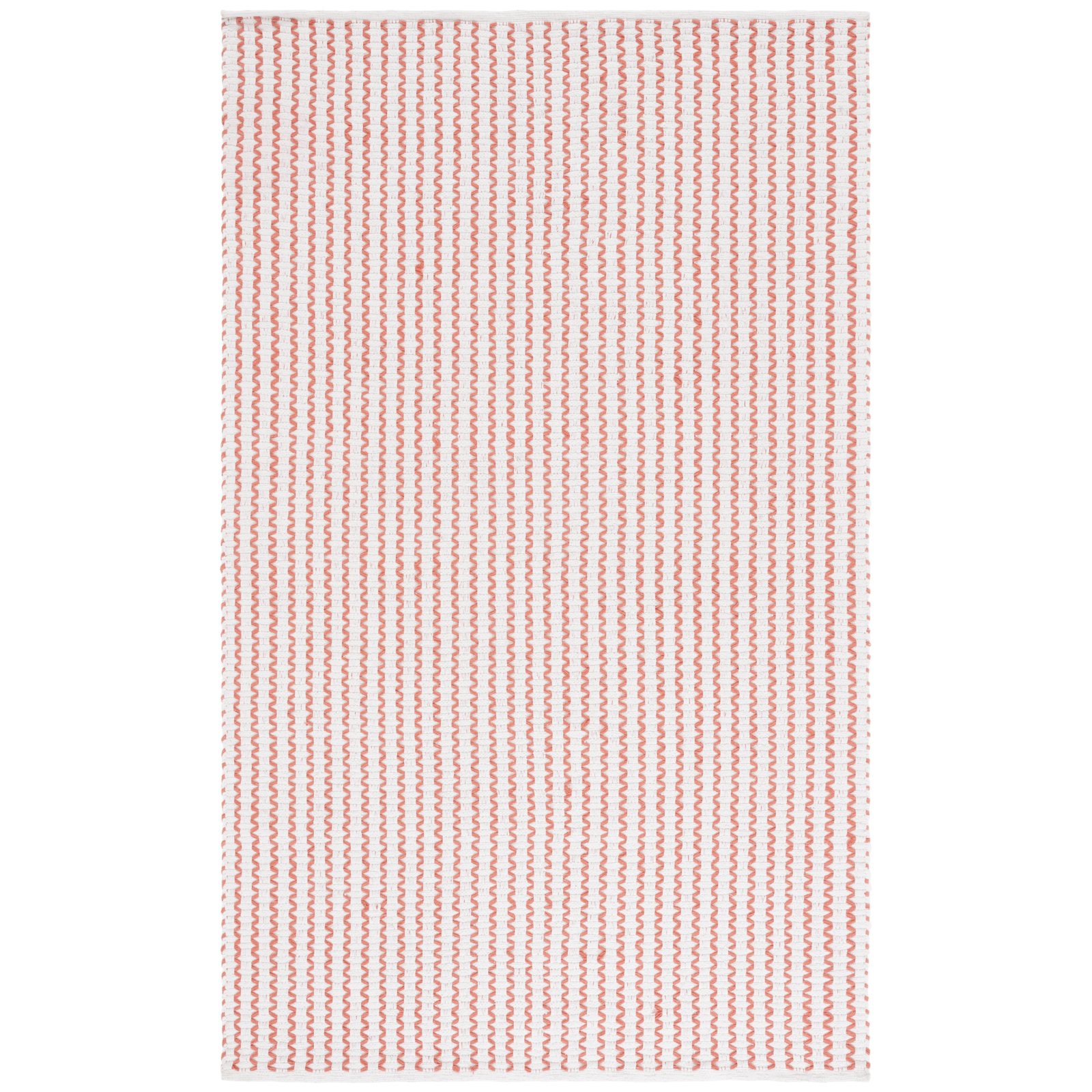 Cape Cod 451 Hand Woven Cotton Pile Chevron / Zig Zag Rug, Rectangle 3' x 5'