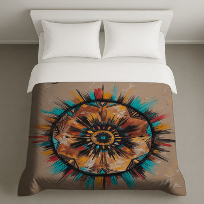 Abstract Sunburst Pattern Duvet Covers