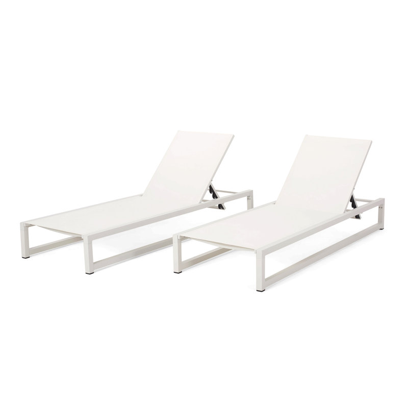 Chaise longue d'extérieur VENISE CHAISE, Blanc