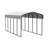 Galvanized Steel Carport, 10X24X9-90469184