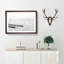 Boats On A Placid Lake Painting - Single Picture Frame Print on MDF-56634486-56634487