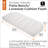 Pina Outdoor 3'' Loveseat Chair Pad