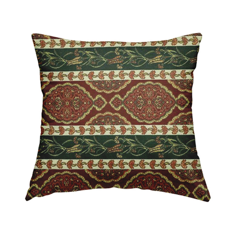 Asuncion Striped Rectangular Cushion, Multicolour