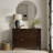 51"W Solid Wood 3-Shelf Entryway Storage Cabinet with Adjustable Shelves