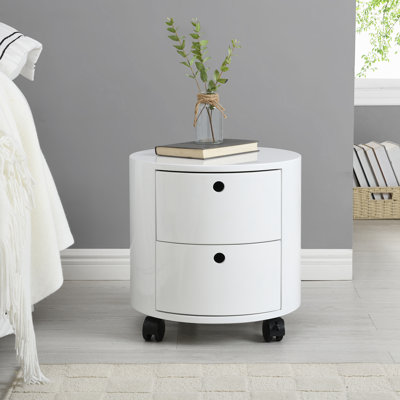 Brackney 40cm W Manufactured Wood Bedside Table