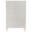 Commode de chambre à coucher 5 tiroirs Fraser blanc crème-2071566431