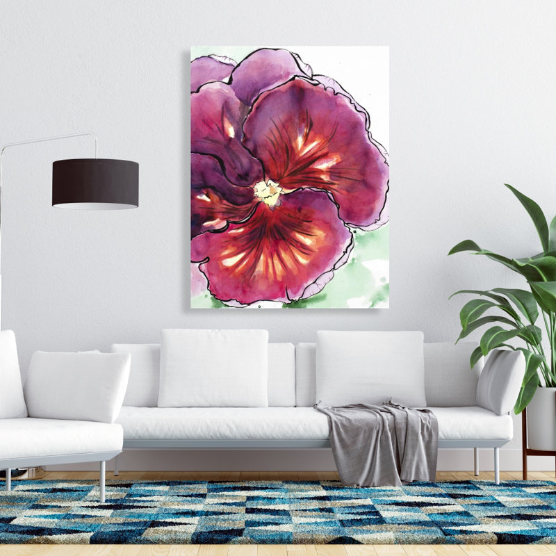 Orchidée fleurie avec pétales ondulés | Toile décorative pour la maison