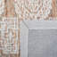Tapis oriental beige / brun en laine / coton touffeté à la main Korbin-708888476