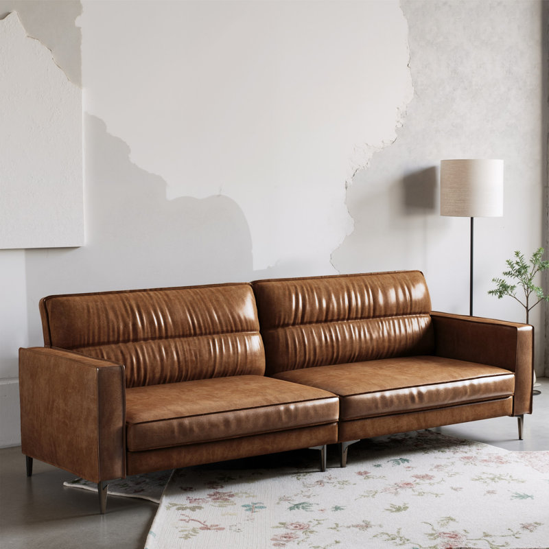 Canapé 86,61 po en cuir 86,61 po