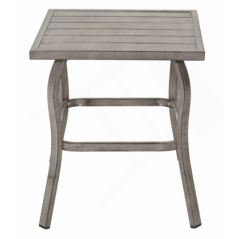 Table d'appoint / table basse en métal robuste et résistant à la rouille et aux égratignures pour une utilisation intérieure et extérieure