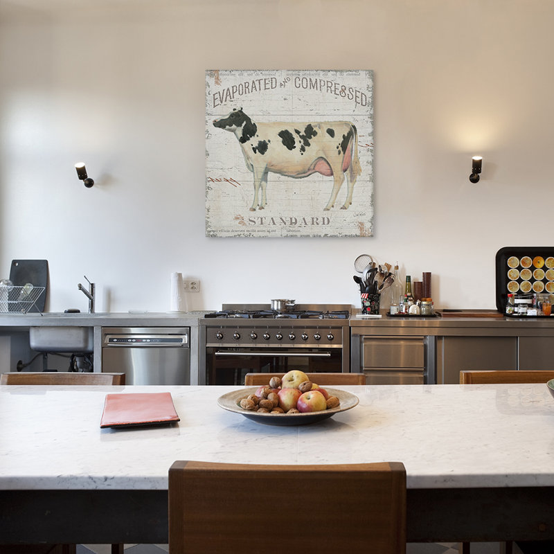 « on the farm », reproduction d’impression sur toile, Toile blanche encadrée, H 37 po x l 37 po x P 1,5 po