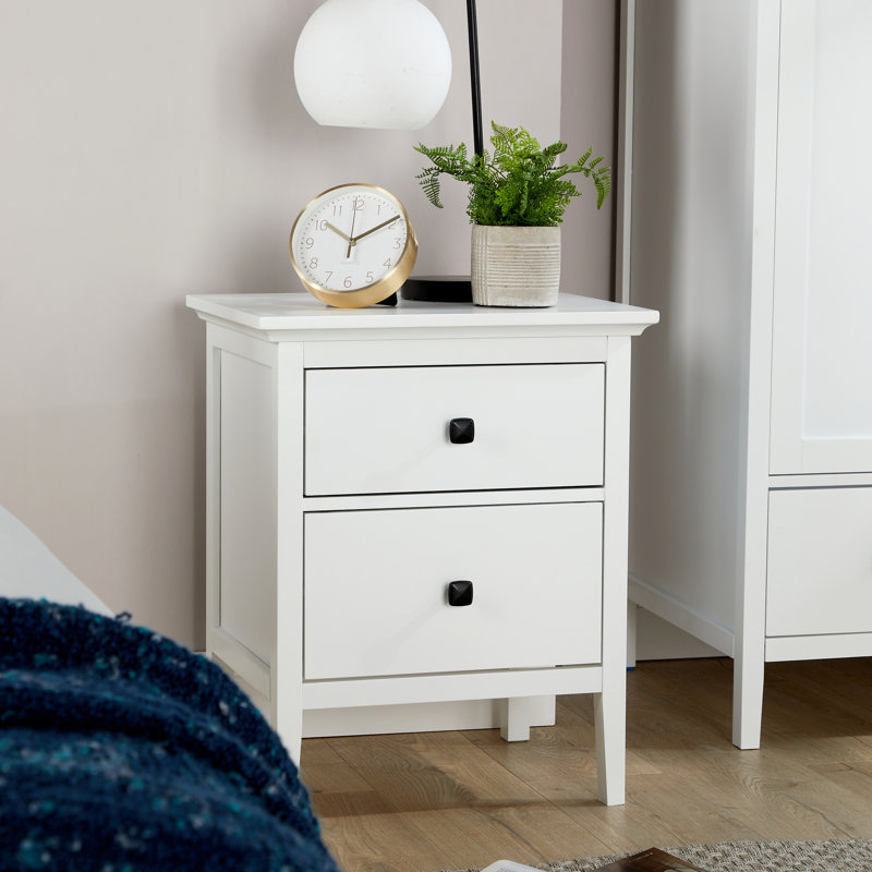 Alexandrina 49cm W Manufactured Wood Bedside Table
