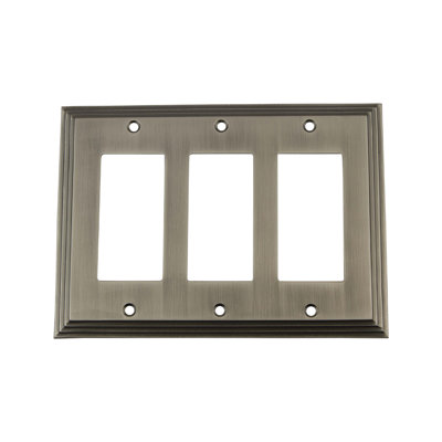 Deco 3-Gang Rocker Wall Plate