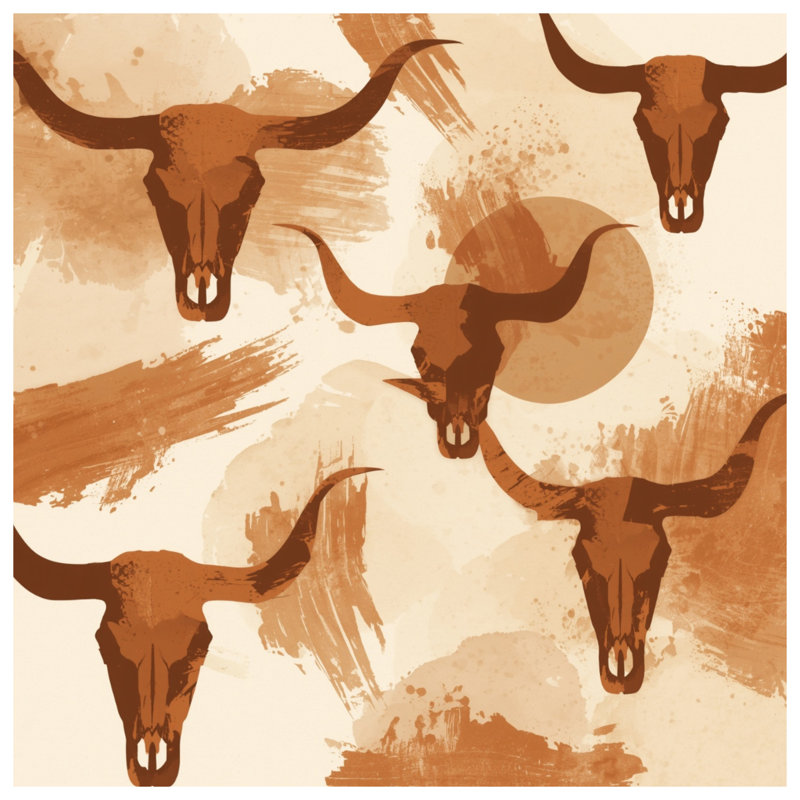 Coussins Longhorn, 20 x 20 inches