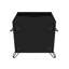 Table de chevet en noir-2086440681