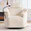 Fauteuil inclinable électrique à bascule avec support pour téléphone et port de charge USB, fauteuil inclinable pivotant à 210 ° pour chambre de bébé avec dossier et repose-pieds réglables-1140057220