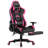 Costway Adjustable Reclining Ergonomic Faux Leather Swiveling PC & Racing Game Chair with Footrest-50570087