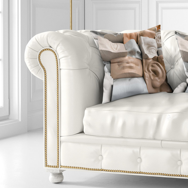 Mannequins abstraits - Coussin imprimé abstrait, 18 po x 18 po, Coussin décoratif