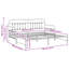 Beds & Bed Frames White Metal Durable Bed Frame-1943646543