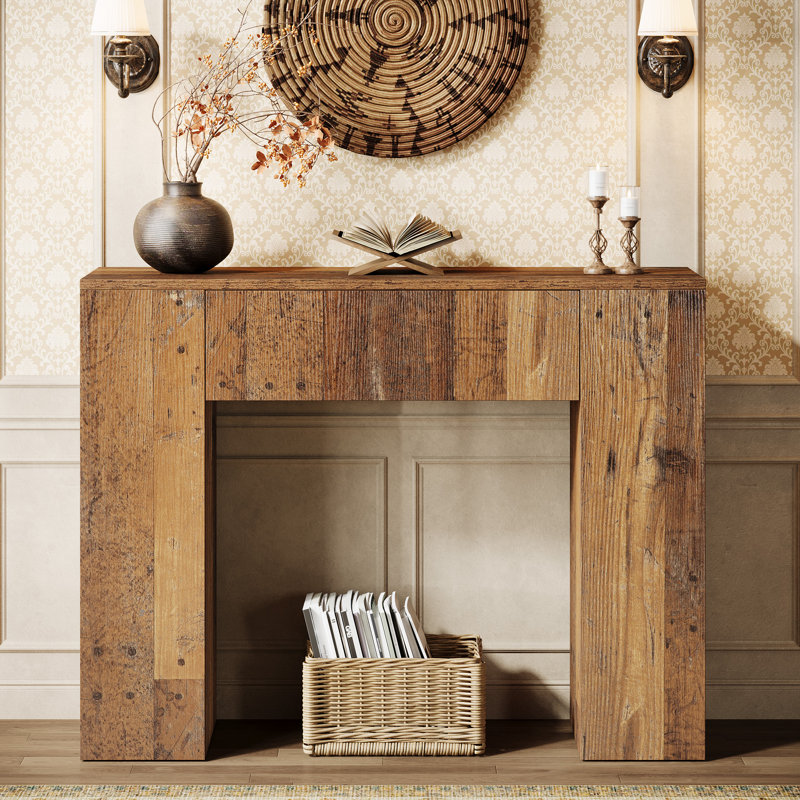39.37'' Console Table With 2 Drawers