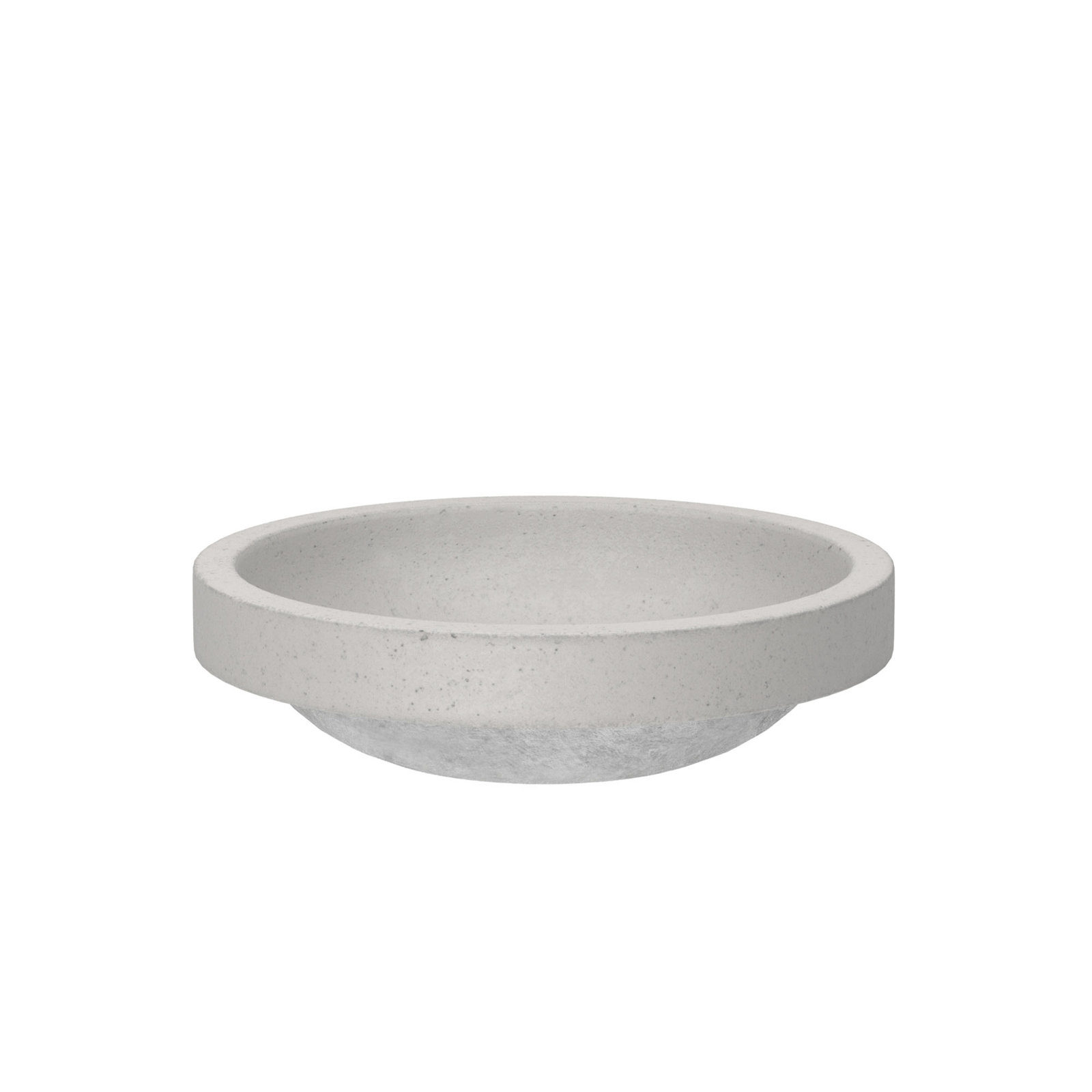 NativeStone Tolosa Oval Concrete Sink, Ash