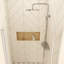 36 po X P 72 po Porte de douche semi-sans cadre H H à finition nickel brossé-120047404