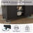 Kitchen Island On Wheels, Rolling Kitchen Island Cart With Drop Leaf And 2 Drawers, Mobile Kitchen Table Storage Cabinet With Tower Rack And Spice Rack For Dining Room, Kitchen, Black-1801666726