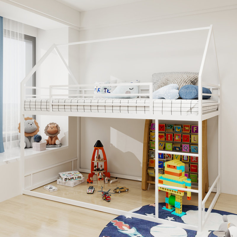 Queen Murphy Bed With Hidden Storage & Modern Woven Design,White, White, Queen