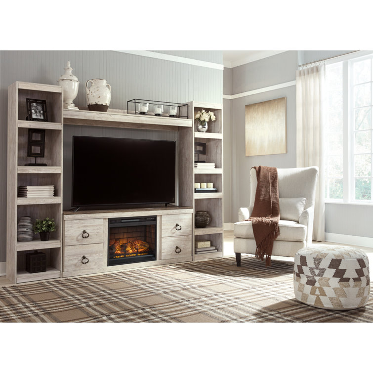 Dazya Entertainment Center for TVs up to 60" with Fireplace Included