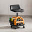 Tabouret de garage roulant roulant avec plateau à outils et hauteur réglable en jaune