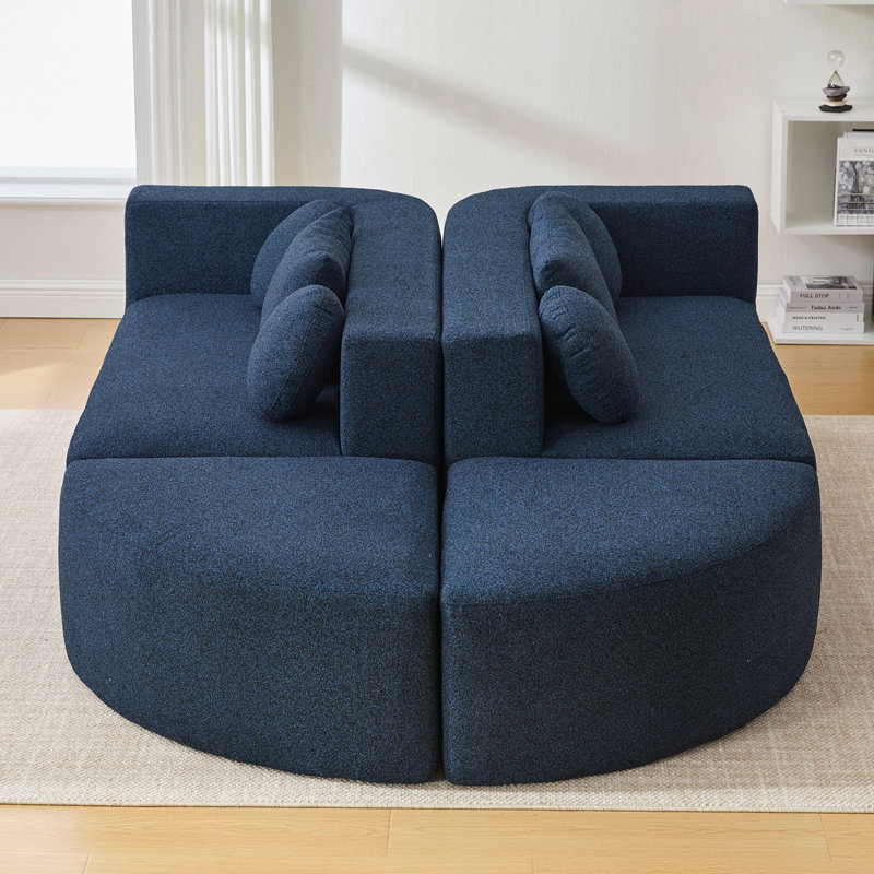 Canapé modulaire Boneless Couch, Bleu