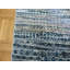 Tapis oriental bleu Gabbeh carré en soie noué à la main 6 X 6 po