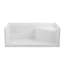 Base de douche en alcôve 60 x 30 en blanc Dreamline accessible Living Prism-124513646