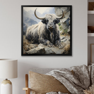 Yaks Serenity In Shadows I, reproduction d'art sur toile