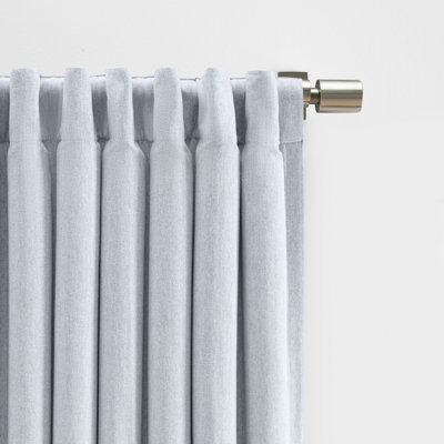 Rossa Premium 100% Cotton Herringbone Room Darkening Rod Pocket w/ Back Tabs Single Curtain Panel