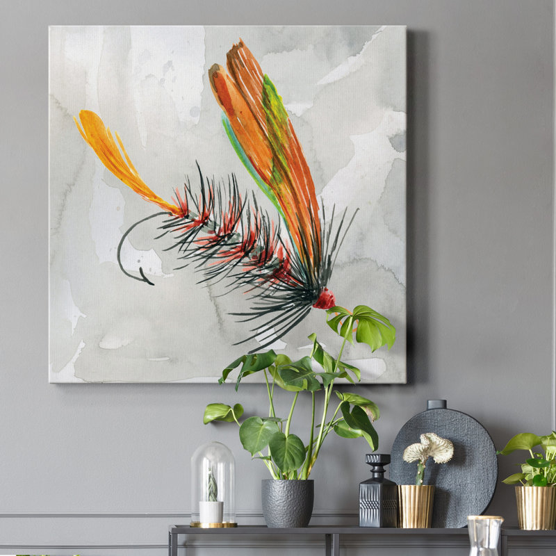 Fly Hook II - reproduction sur toile tendue, H 32 po x l 32 po x P 1 po
