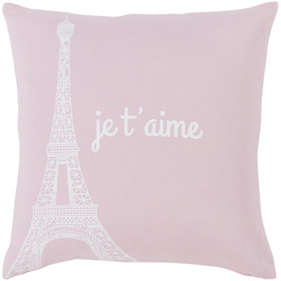 Motto Ice /White Transitional Pillow Cover