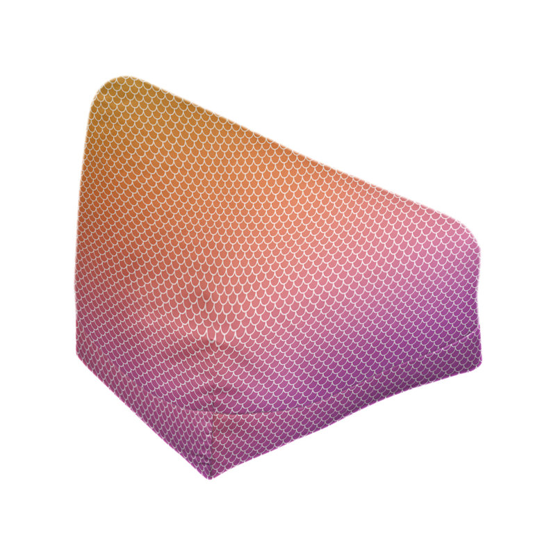 Sac de pois Kitterman, Housse de pouf, H 38 po x l 42 po x P 29 po, Mauve / rose / orange