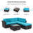 Elra 5 - Person Patio Conversation Set with Cushions-399832671