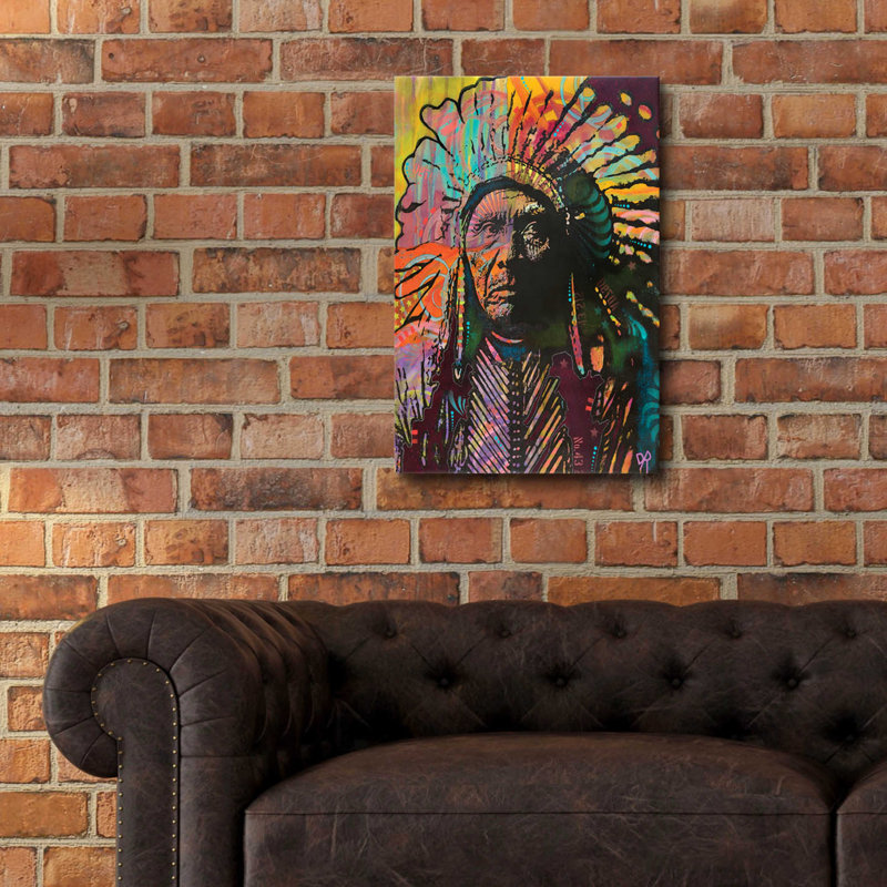 «Native American IV» par Dean Russo, H 24 po x l 16 po x P 0,2 po